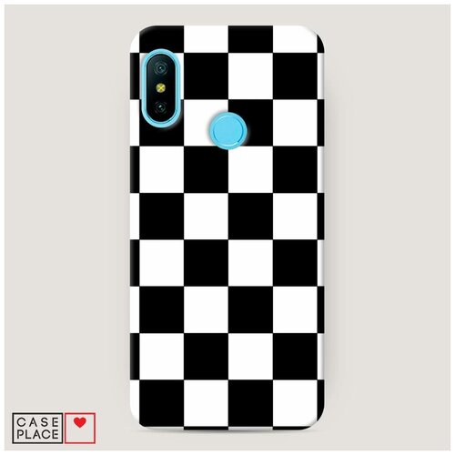 фото Чехол пластиковый xiaomi mi a2 lite шахматная доска case place