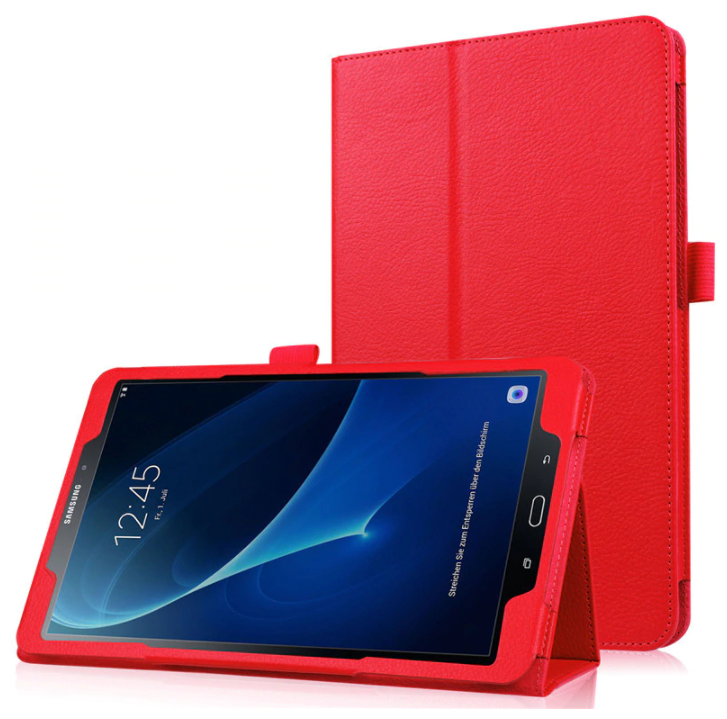 Чехол-обложка MyPads для Samsung Galaxy Tab A 10.1 2016 SM-T580 / T585C / T585N с мульти-подставкой застежкой красный
