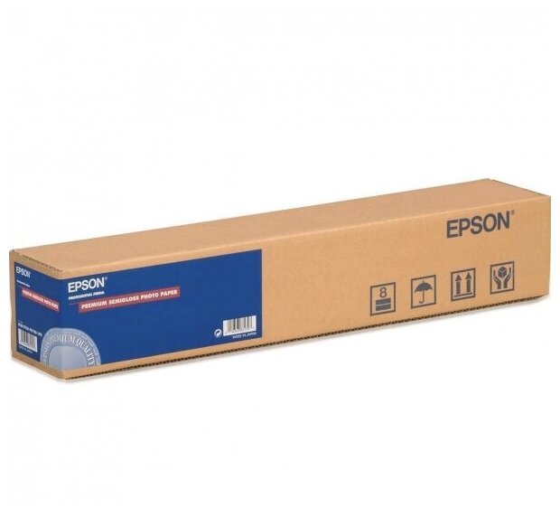 Бумага EPSON Premium Semigloss Photo 16,5 дюйма (419 мм) 166 г/м2, 30,5 метров, C13S042075