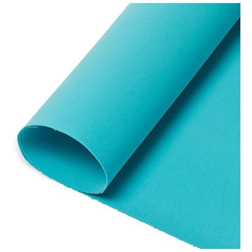 Фоамиран в листах 042/1 цв.бирюзовый (159) 1 мм 60х70 см