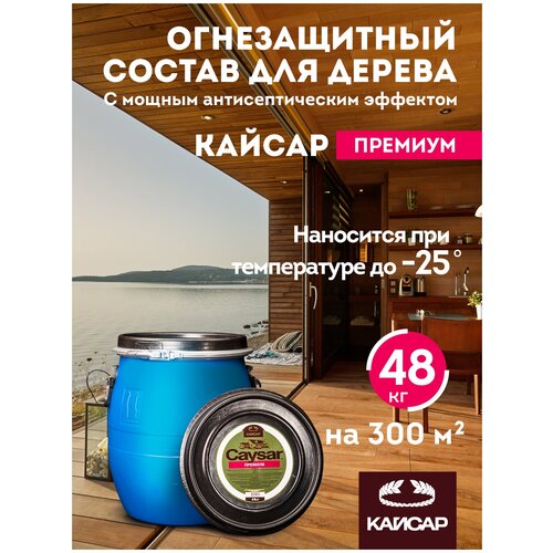 Кайсар Премиум. Огнебиозащита для дерева, 48 кг.