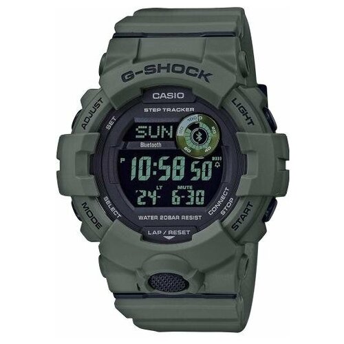 Наручные часы CASIO G-Shock, черный, зеленый наручные часы casio g shock casio gbd h1000bar 4e черный