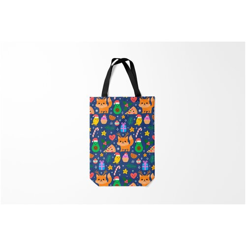 фото Сумка-шоппер / 31х42 см / популярные иллюстрации / другие новогодний макет burnettie