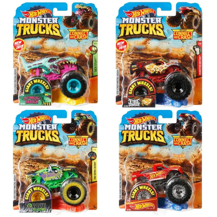 Машинка Mattel Hot Wheels Monster Trucks, FYJ44