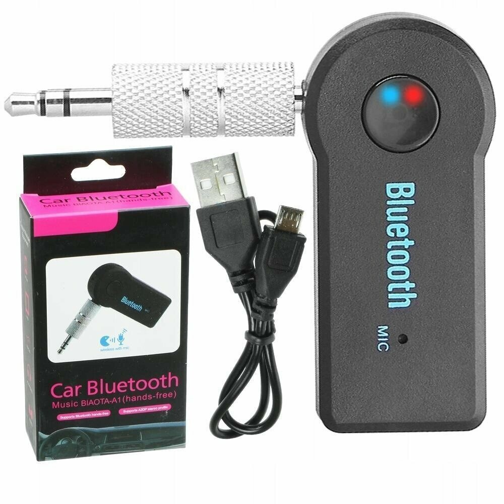 Адаптер Bluetooth-AUX bluetooth адаптер компактный черный.