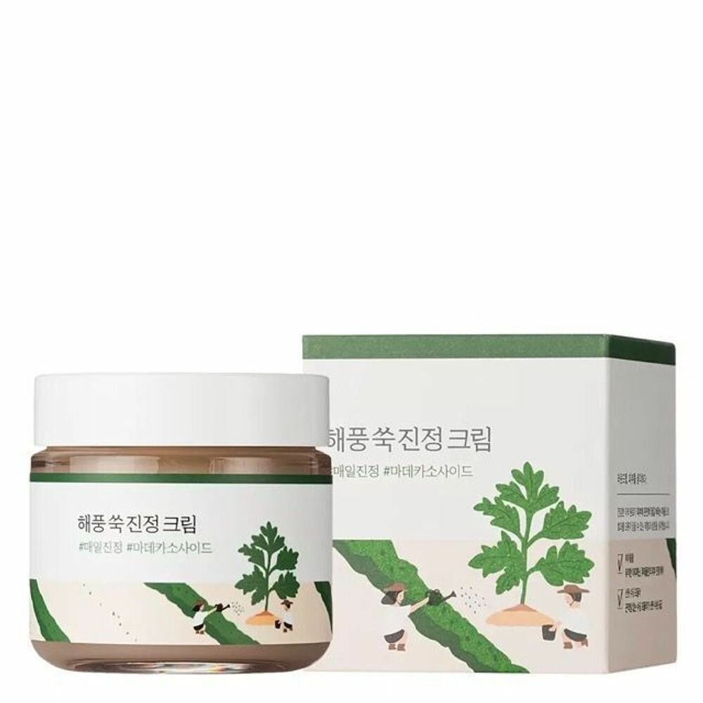 ROUND LAB / Успокаивающий крем с экстрактом полыни RoundLab Mugwort Calming Cream 80ml