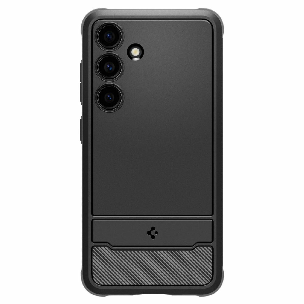 Чехол Spigen на Samsung Galaxy S24 (ACS07346) Rugged Armor / Спиген чехол для Галакси С24 накладка, противоударный, с защитой камеры, черный — фото 1