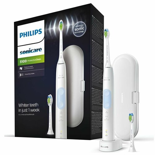 Электрическая зубная щетка Philips HX6859/29, 2 насадки, дорожный футляр