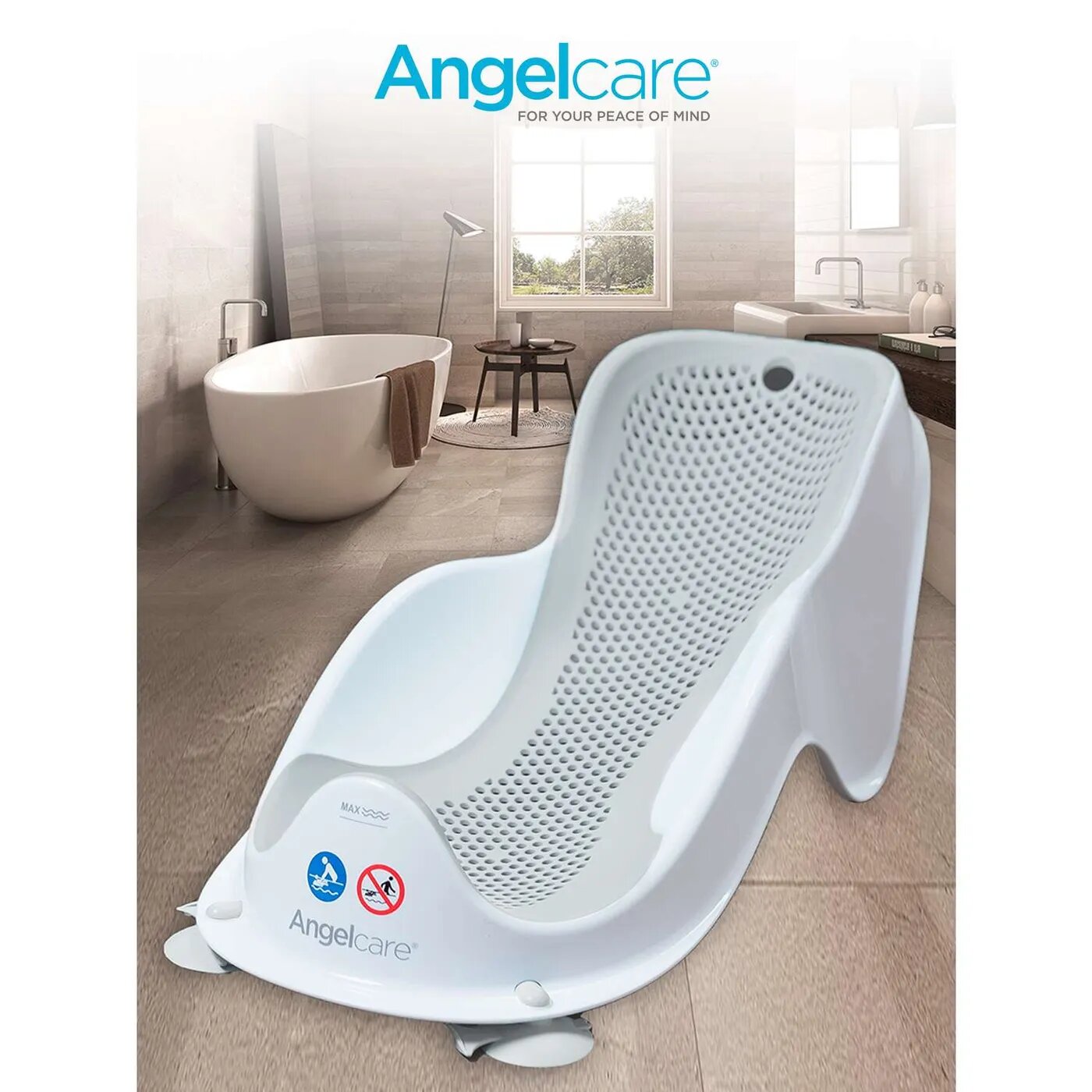 Горка для купания Angelcare Bath Support Mini светло-серая
