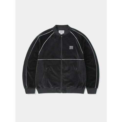 Толстовка thisisneverthat Velour Track Jacket, размер L, черный