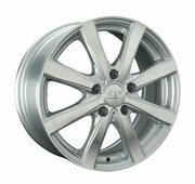 Колесный диск LS LS807 16x6.5" PCD4x100 ET49 D60,1 серебристый с полированными лучами