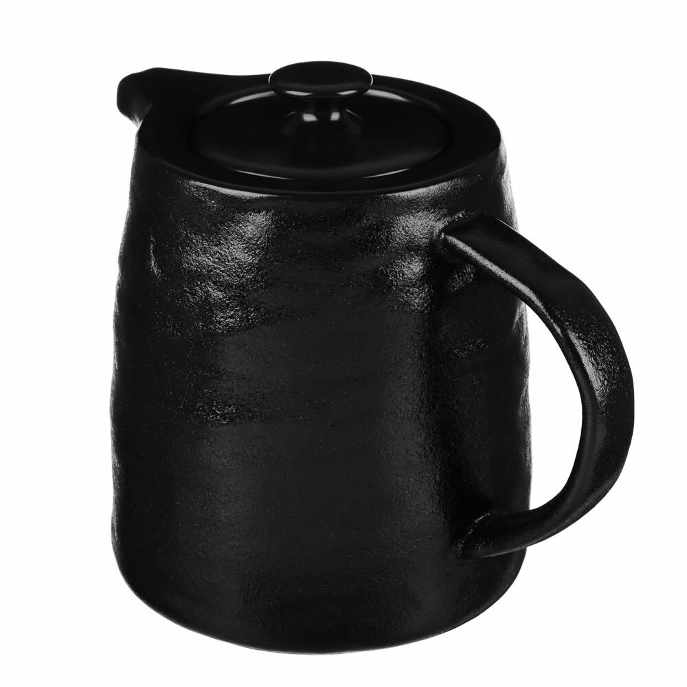 Заварочный чайник черный заварник фарфоровый 1 литр