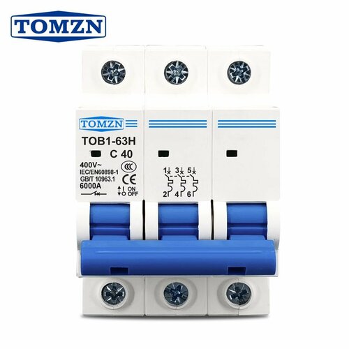 Автоматический выключатель TOMZN TOB1 3P 32А 6кА тип C