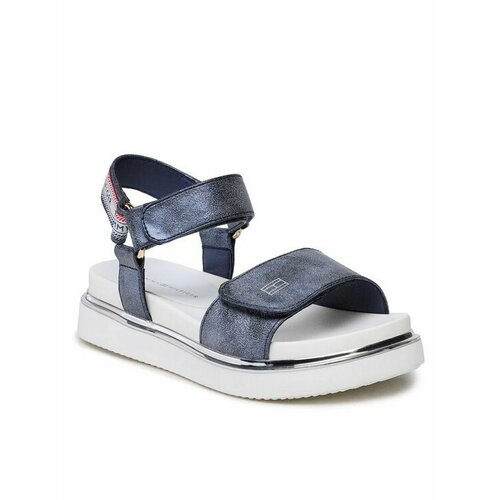 Сандалии TOMMY HILFIGER, размер EU 30, синий summer women s sandal 2021 light platform thick sandal fashion sports sandal flat sandals sandalias de mujer womans shoes