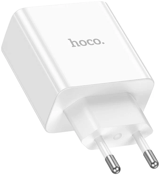 СЗУ HOCO C108A Leader 2xUSB-C 3А PD35W QC3.0 GaN (белый)