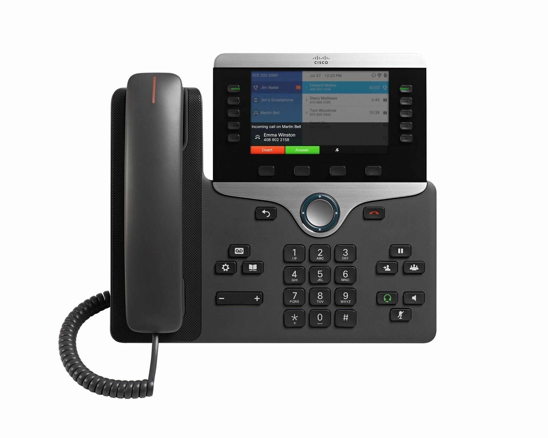 VoIP-телефон CISCO CP-8861-K9 5 линий SIP 2xGE PoE