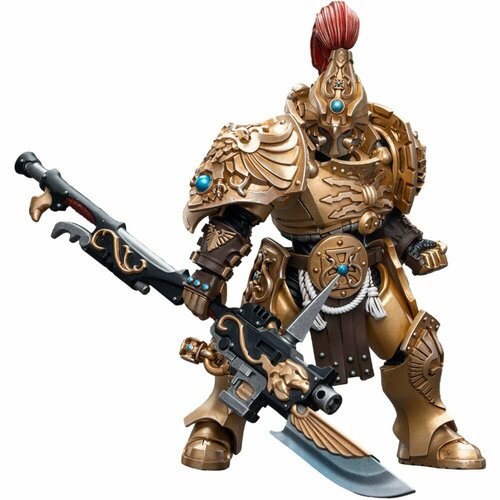 Фигурка JoyToy Warhammer 40,000 - Action Figure - Adeptus Custodes: Custodian Guard with Guardian Spear JT7806 подвижная фигурка joytoy warhammer 40000 adeptus custodes custodian guard with sentinel blade and praesidium shield