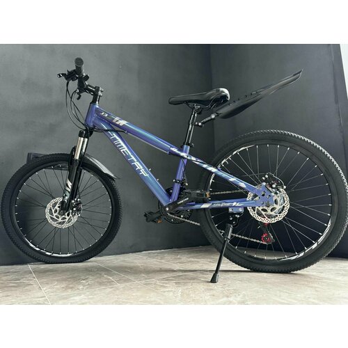 Велосипед подростковый Time Try TT022 на 24 колесах рама 14 для отдыха и прогулок фиолетовый 2410000₽