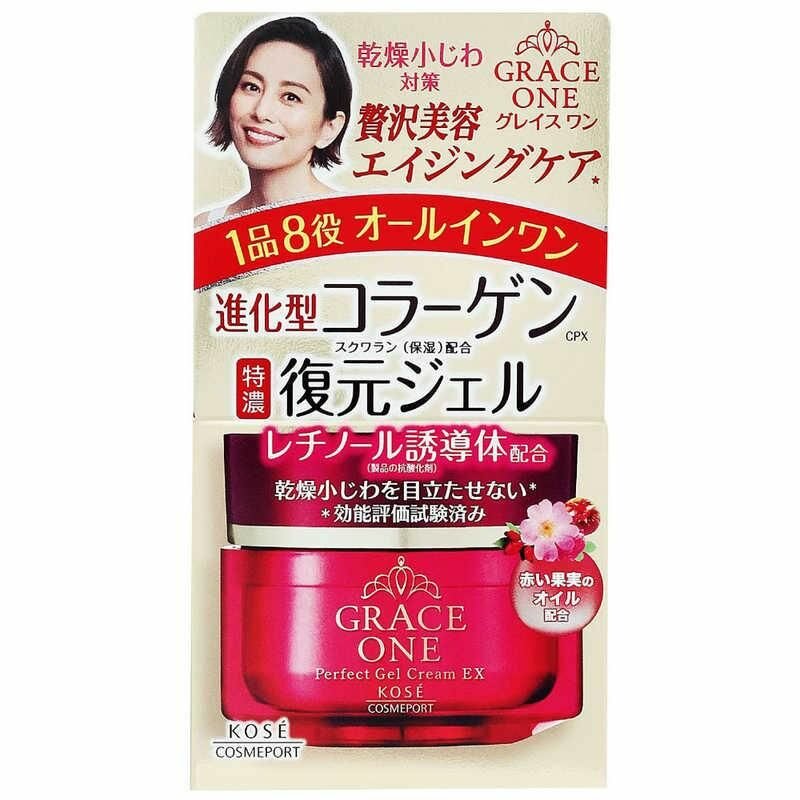 KOSE Крем для ухода за зрелой кожей лица Grace One Perfect Gel Cream EX гелевый, 100г