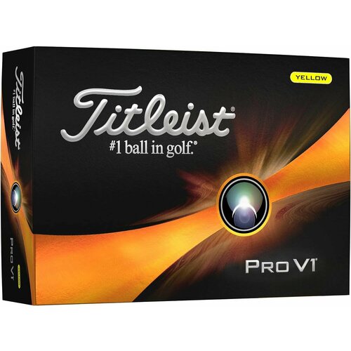 Мяч для гольфа Titleist Golf Pro V1 (Yellow)
