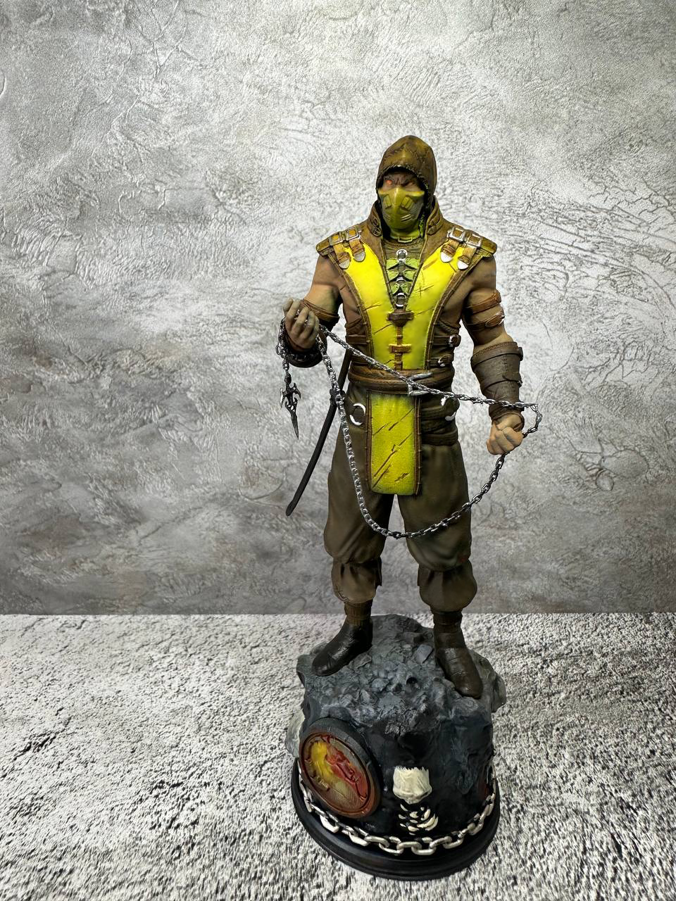 Scorpion Mortal Kombat Скорпион фигурка (окрашена) (16 см / Разноцветный (покрашен))