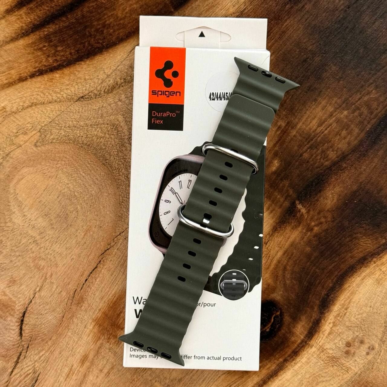 Ремешок силиконовый Spigen Lite / для часов Apple Watch Ultra 42/44/45/49mm / Хаки — фото 1