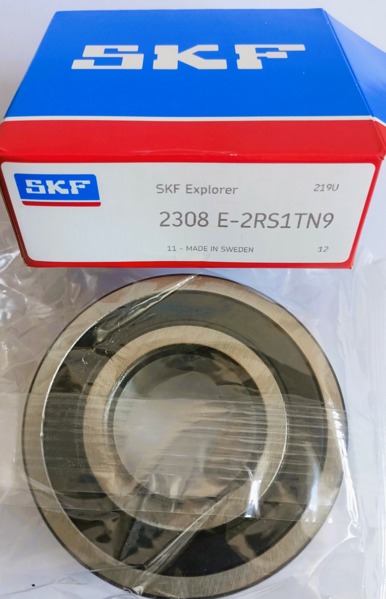 Подшипник SKF 2308 E-2RS1TN9 радиальный самоцентрирующийся двухрядный (40x90x33)