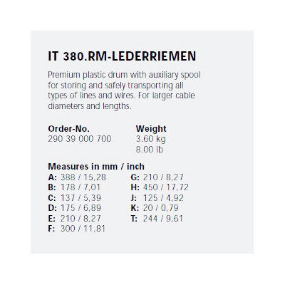 Катушка для транспортировки кабеля Schill IT 380. RM — фото 1