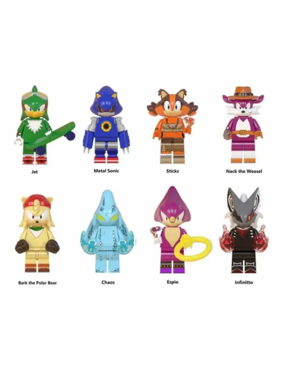 Набор минифигурок Соник / Sonic the Hedgehog / Совместимый с LEGO лего конструктор