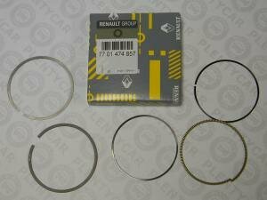 Комп поршневых колец 3шт Renault 7701474857 Renault: 7701474857 Dacia Logan Express (Fs_). Dacia Logan (Ls_). Dacia
