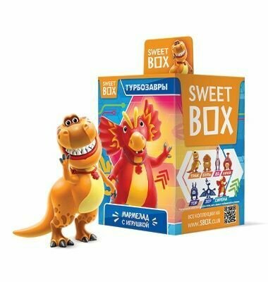Sweet Box Конфитрейд Турбозавры 2 Свитбокс мармелад с подарком, 10шт