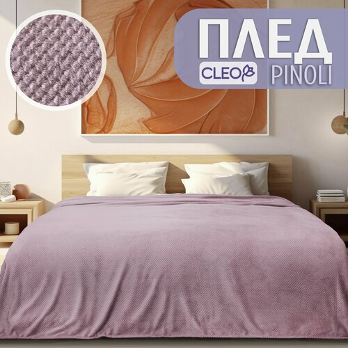 фото Плед cleo pinoli 2-спальное, фиолетово/розовый