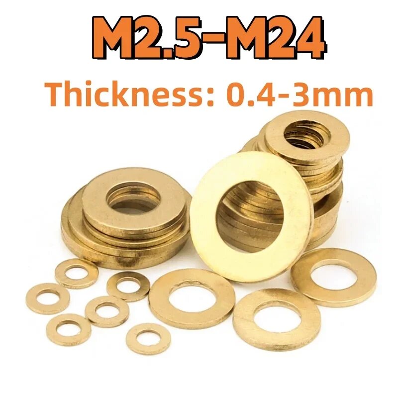 Латунные шайбы M2.5-M24, M10x16x2.0-20pcs