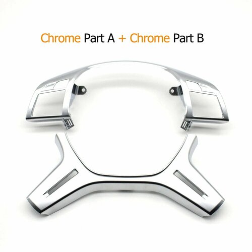 Автомобильный руль хромированная верхняя крышка нижняя накладка замена для Mercedes Benz C E M ML GL GLS G Class W204 W212 W166 W463 Chrome Part AB A0994640513 3249₽