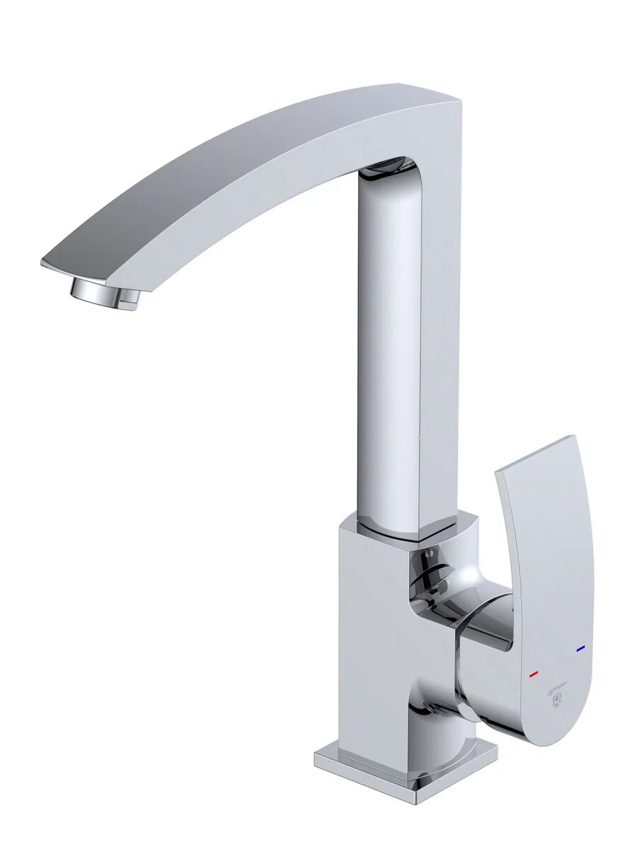 Смеситель для кухни Diadonna, латунь, поворотный излив, высокий излив — фото 1