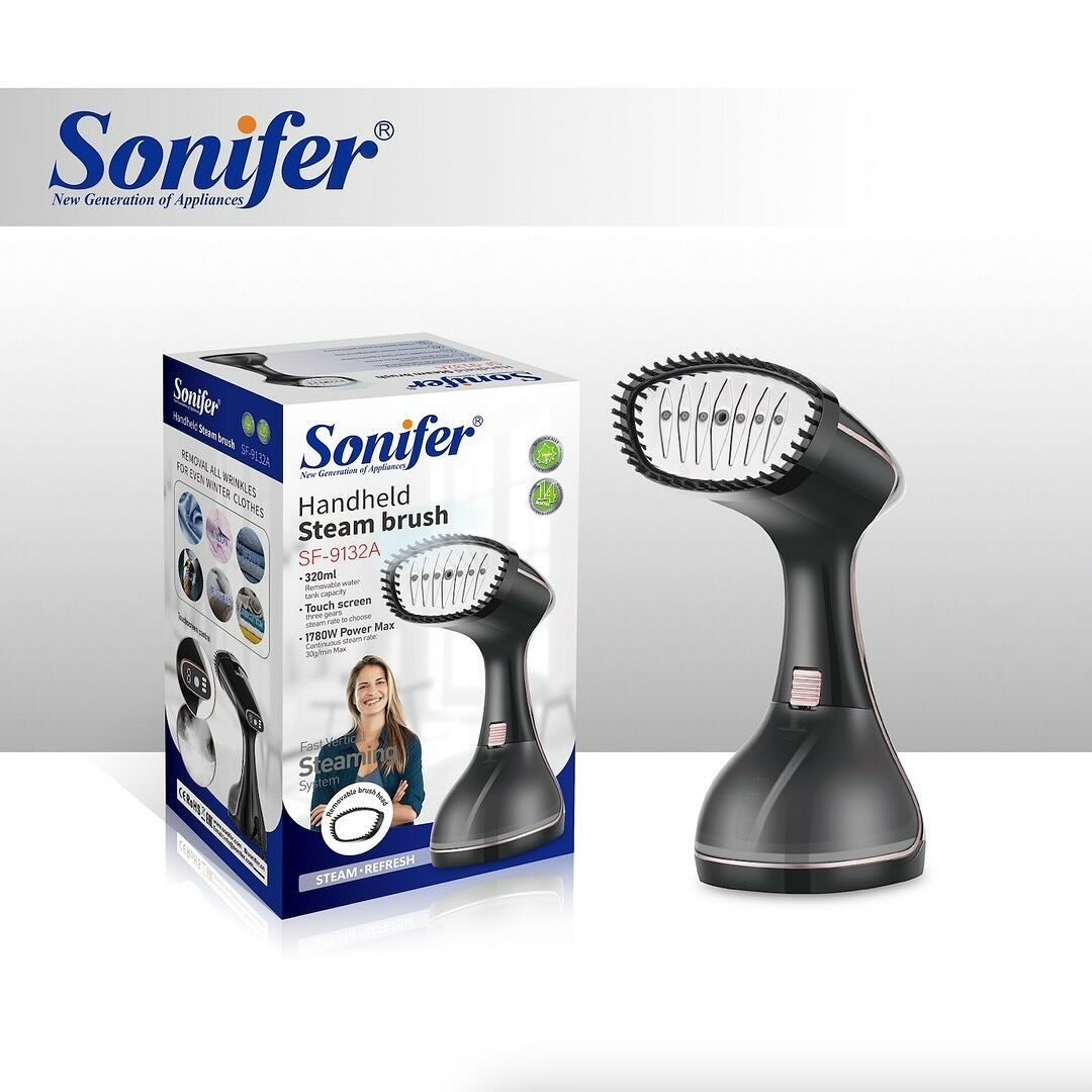 Ручной отпариватель Sonifer SF-9132, белый, 1500Вт, съемный резервуар, защита от накипи — фото 1