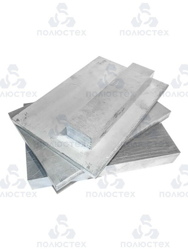 Алюминиевый лист Д16Т 2х50х100 мм плакированный