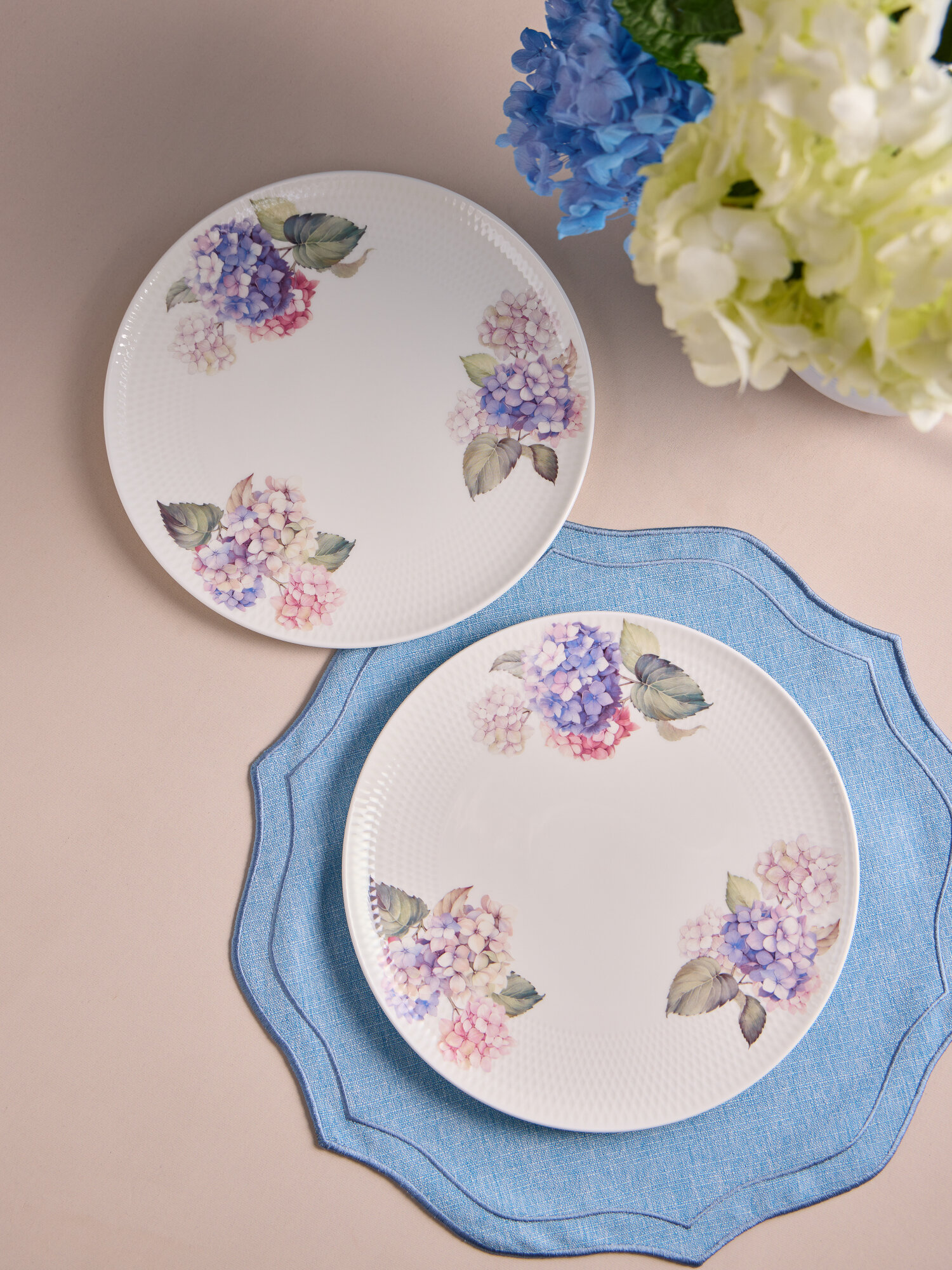 Набор тарелок обеденных Lefard "HORTENSIA", 2 шт, фарфоровые, 25,5 см. — фото 1