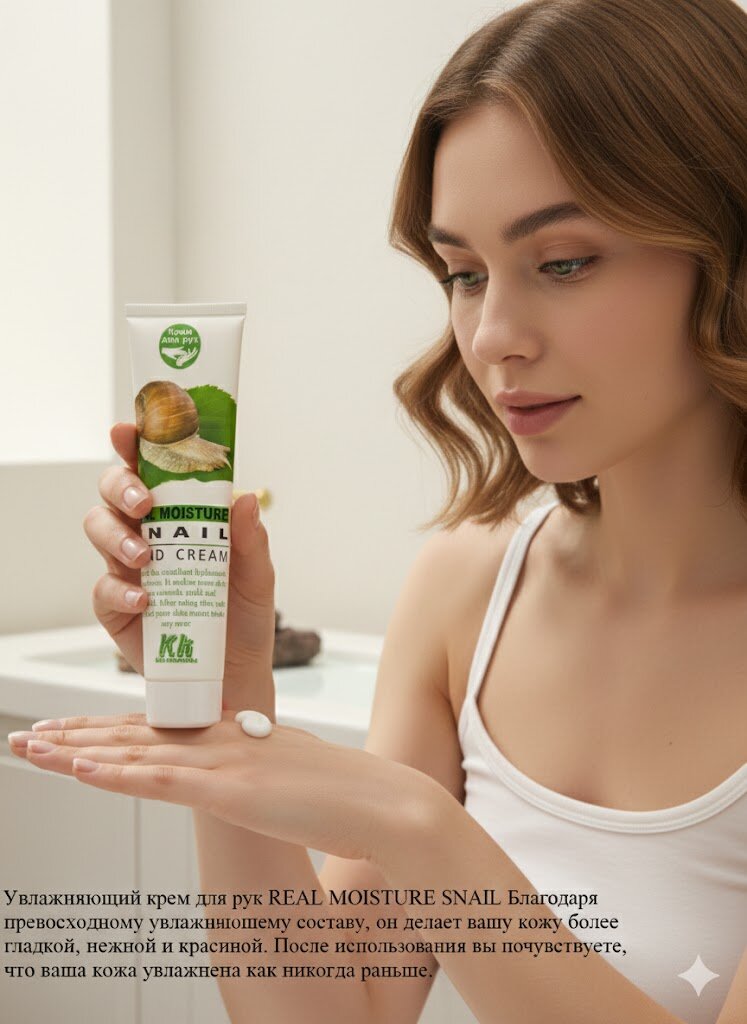 Крем для рук Kk Klin-kosmetika SNAIL -125мл Корейская техналогия