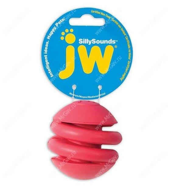 JW Спиральный мяч, каучук - фотография № 1