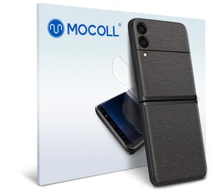 Фото Пленка защитная MOCOLL для задней панели Samsung Galaxy Z Flip 3 Металлик Черный