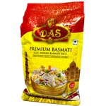 Рис DAS Басмати Premium 1121 индийский длиннозерный пропаренный - изображение