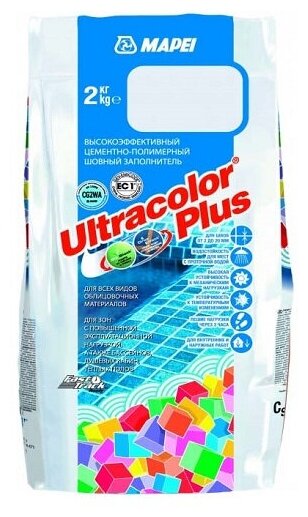 Mapei Ultracolor Plus Цементная затирка для швов 2-20 (№133 песочный, 2 кг) - фотография № 2