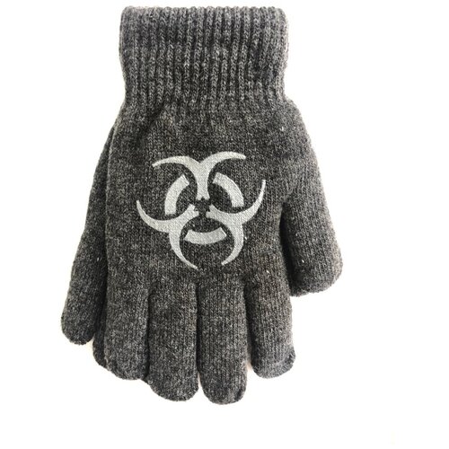 фото Перчатки yo! r-201/20 серый/круги