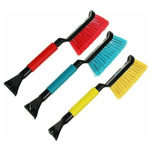 Щётка-сметка со скребком BlackBlue ВВ1004 мягкая ручка 42 см 750₽