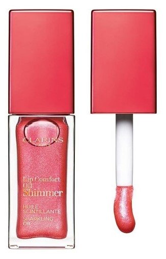 Clarins Мерцающее масло для губ с насыщенным цветом Lip Comfort Oil Shimmer, 05 pretty pink