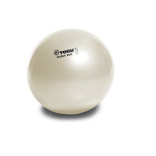 фото Мяч гимнастический togu my ball soft 55 см. белый перламутровый