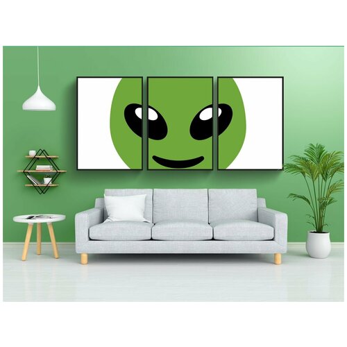 фото Набор модулных постеров для интерьера "emojis, whatsapp, смайл" 60x90 см. в тубусе, без рамки lotsprints