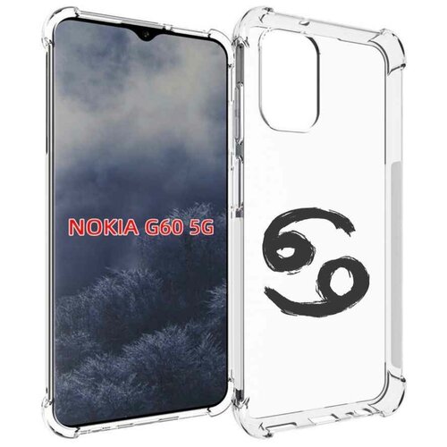 Чехол MyPads знак-зодиака-рак-6 для Nokia G60 5G задняя-панель-накладка-бампер