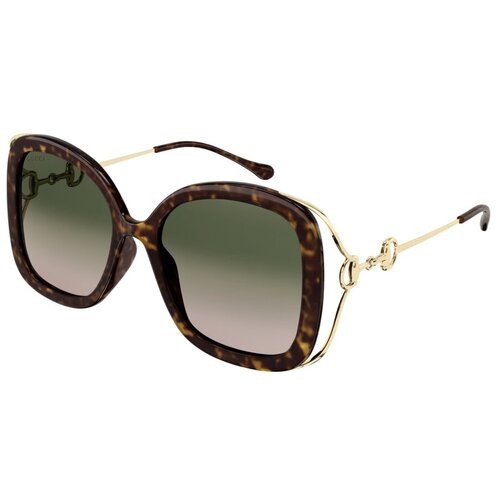 Gucci GG 1021S 001 56 гавана, золотой ацетат, металл золотистый  